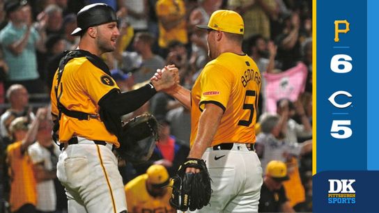 Bednar battles to stay afloat -- albeit barely -- by staying aggressive taken at PNC Park (Pirates)